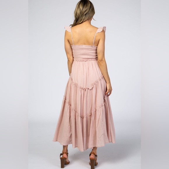 Pinkblush 🎀 Light Pink Smocked Ruffle Accent Dress - Picture 7 of 7